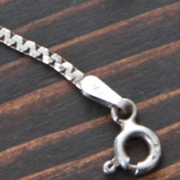 Sterling Smoky Quartz Cabachon Necklace with 925 Chain - Picture 9 of 10